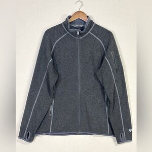 KÜHL Alfpaca Kashmira Full Zip Fleece Jacket Gray Men’s Large